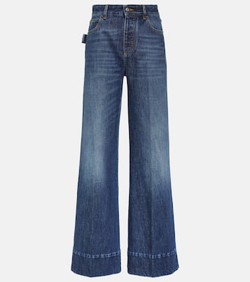 Jeans a gamba larga e vita alta | Bottega Veneta