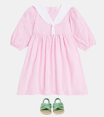 Robe Amelia brodée en coton mélangé | La Coqueta