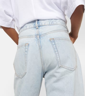 Burty mid-rise distressed straight jeans | The Row