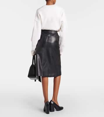Gonna midi in pelle | Ami Paris