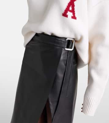 Gonna midi in pelle | Ami Paris