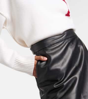 Gonna midi in pelle | Ami Paris