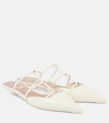 Mules Wispy Rockstud aus Leder | Valentino Garavani