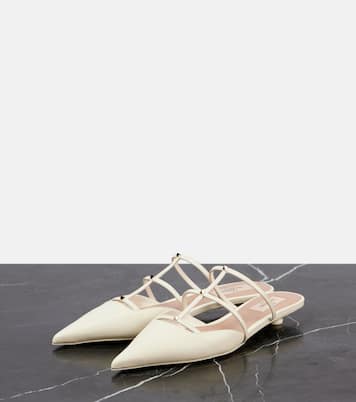 Mules Wispy Rockstud aus Leder | Valentino Garavani