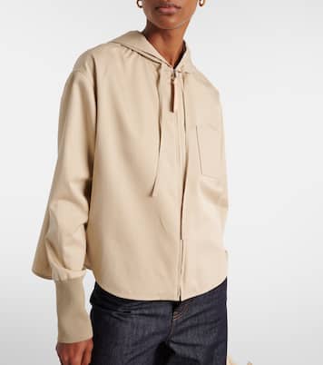 Giacca in misto cotone con cappuccio | Loewe
