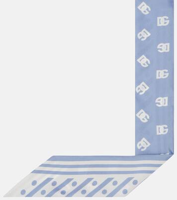 Foulard DG in twill di seta | Dolce&Gabbana