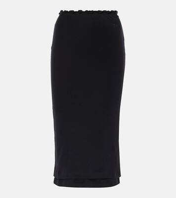 Jupe midi en laine vierge | Jil Sander