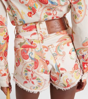 Shorts di jeans con stampa paisley | Etro