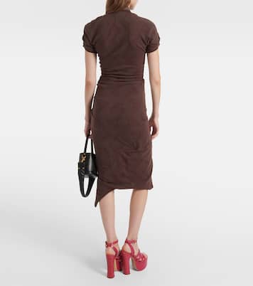 Pulling printed ruched midi dress | Vivienne Westwood