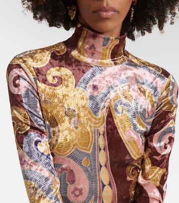 Bedrucktes Maxikleid aus Samt | Etro