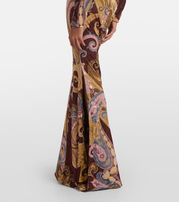 Bedrucktes Maxikleid aus Samt | Etro