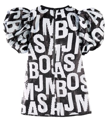 Abito Jumbled Logo con paillettes | Marc Jacobs Kids