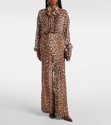 Leopard-print flared pants | Zimmermann