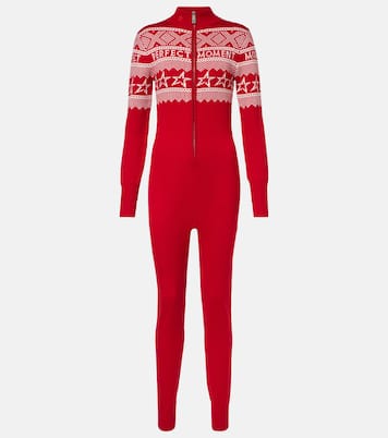 Wool intarsia jumpsuit | Perfect Moment