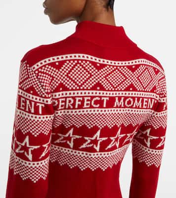 Wool intarsia jumpsuit | Perfect Moment