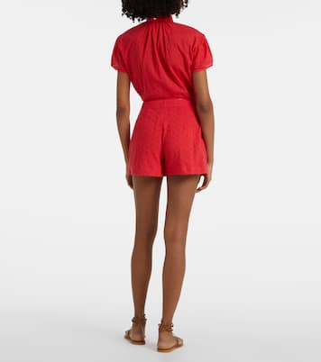 Shorts Chantal in sangallo di cotone | Poupette St Barth