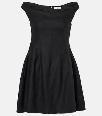 Off-Shoulder-Minikleid Olmeto aus Leinen | Faithfull