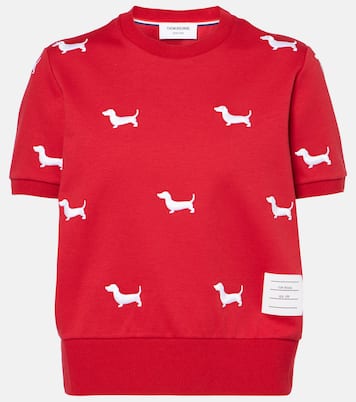 Top in cotone con ricamo | Thom Browne
