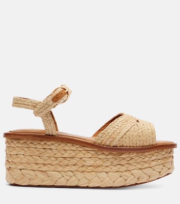 Arty raffia platform sandals | Clergerie