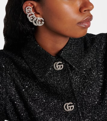 Orecchino ear cuff GG Marmont con cristalli | Gucci