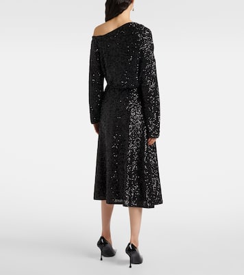 Top asimmetrico Belle con paillettes | Diane von Furstenberg