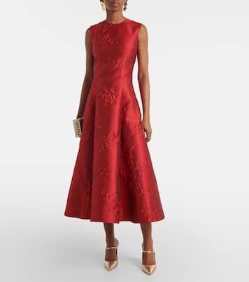 Vestido de cóctel Mara de jaquard floral | Emilia Wickstead