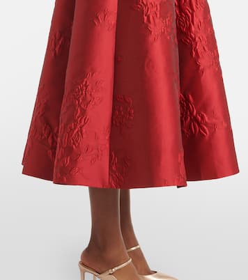 Vestido de cóctel Mara de jaquard floral | Emilia Wickstead