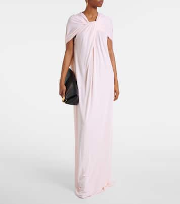 Abito lungo in crêpe di jersy | Jil Sander