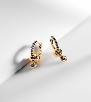 Boucles d'oreilles Zahra en or 18 ct et diamants noirs | Spinelli Kilcollin