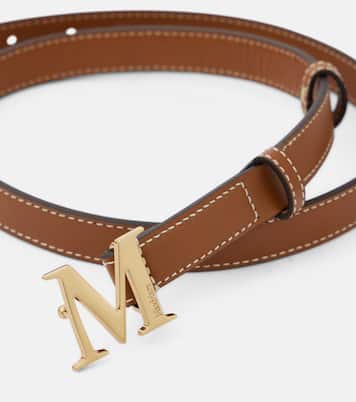 Cinturón de piel con logo | Max Mara