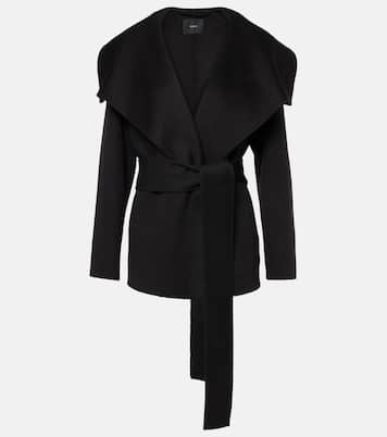 Adrienne wool and cashmere wrap coat | Joseph