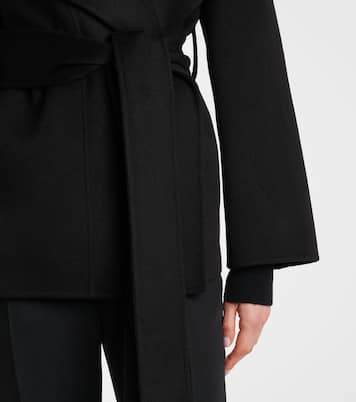 Adrienne wool and cashmere wrap coat | Joseph