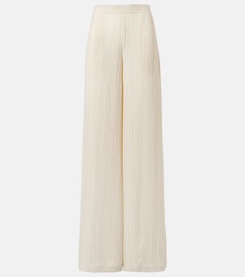 Mawn pleated jacquard wide-leg pants | Joseph