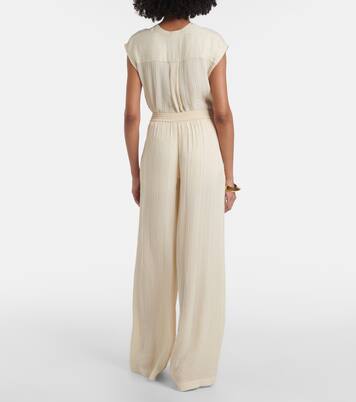Mawn pleated jacquard wide-leg pants | Joseph