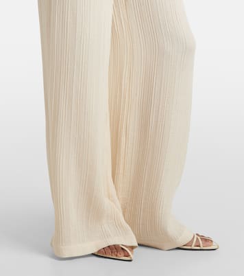 Mawn pleated jacquard wide-leg pants | Joseph
