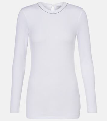 Longsleeve aus einem Baumwollgemisch | Brunello Cucinelli