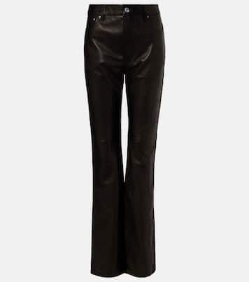 Pantalones flared de piel | Rabanne