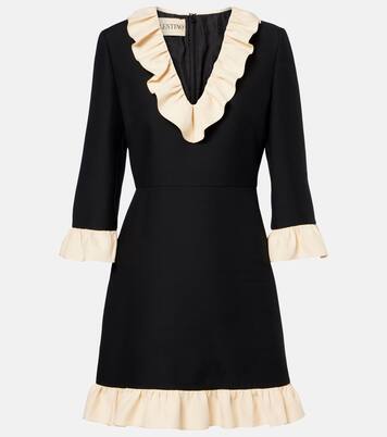 Crepe Couture ruffled minidress | Valentino