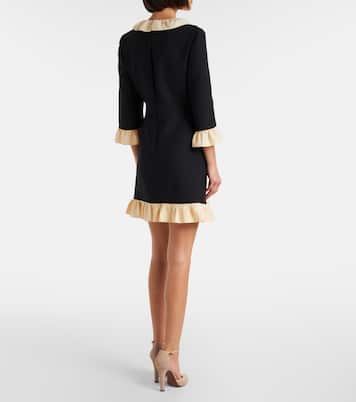 Crepe Couture ruffled minidress | Valentino