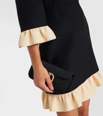 Crepe Couture ruffled minidress | Valentino