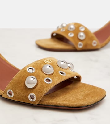 Sandali Nellcôte 60 in suede con borchie | Valentino Garavani