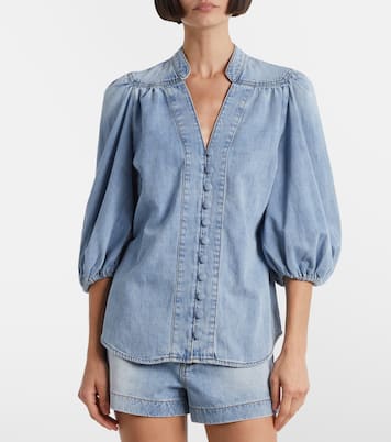 Bluse Lucky aus Denim | Zimmermann