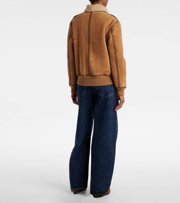 Morrison shearling-trimmed suede jacket | Ralph Lauren Collection