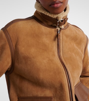 Morrison shearling-trimmed suede jacket | Ralph Lauren Collection
