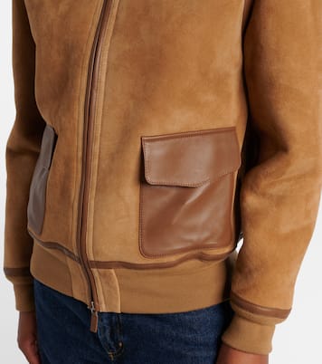 Morrison shearling-trimmed suede jacket | Ralph Lauren Collection
