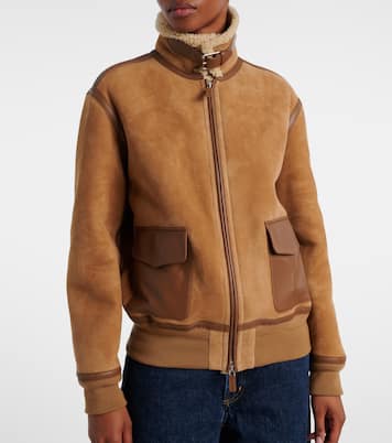Morrison shearling-trimmed suede jacket | Ralph Lauren Collection