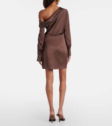 Cameron draped one-shoulder minidress | Simkhai