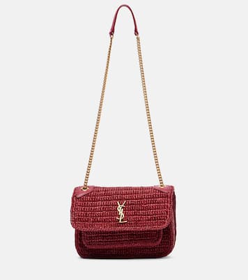 Bolso al hombro Niki Mini de rafia | Saint Laurent