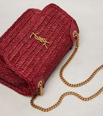 Bolso al hombro Niki Mini de rafia | Saint Laurent