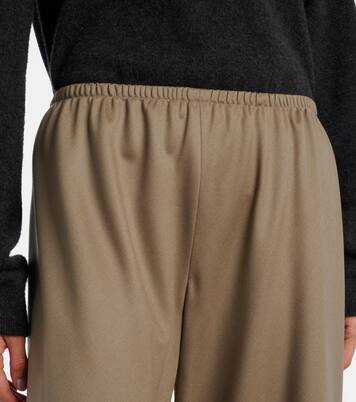 Gala virgin wool wide-leg pants | The Row
